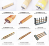 PBO high-temperature roller + material distribution rack device